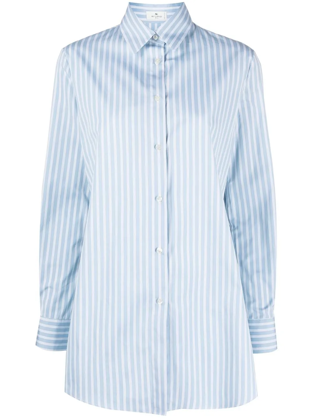 

ETRO striped long-sleeved shirt - Blue