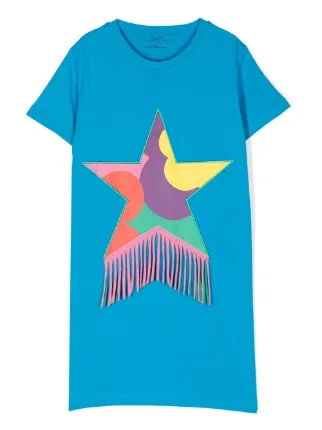 Cotton Short sleeve Round neck Tassel T-shirt Cotton Short sleeve Round neck Tassel T-shirt