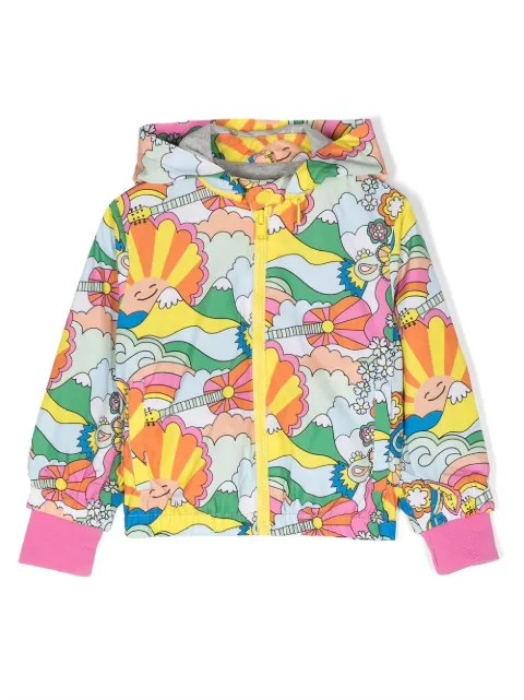 Stella McCartney Kids 스텔라 매카트니 키즈 그래픽 프린트 후드 재킷