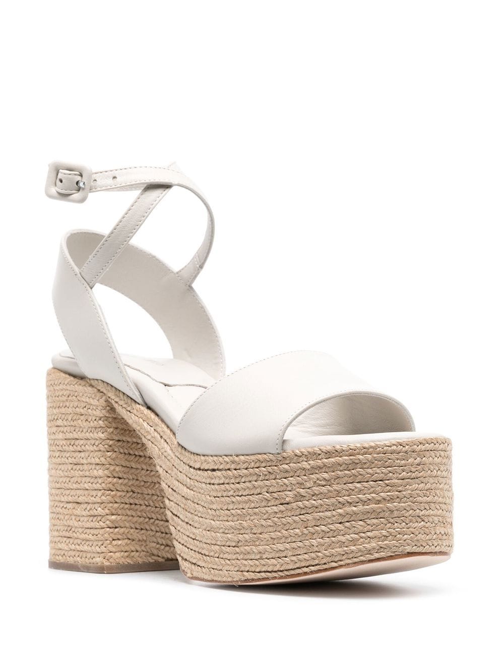 Shop Paloma Barceló Gracie 105mm Platform Sandals In White