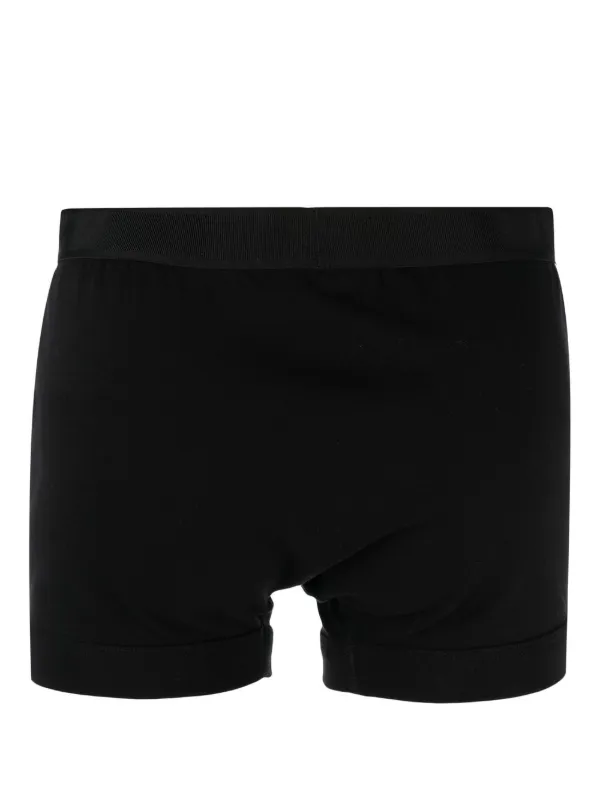 【TOM FORD】ロゴパッチ ショートパンツ ブラック 25SS TOM FORD トム・フォード ロゴ ボクサーパンツ | ブラック