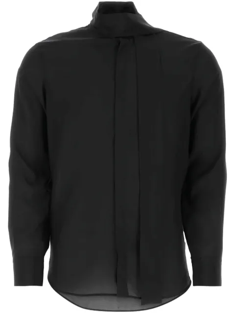 Valentino Garavani 발렌티노 스카프 디테일 실크 셔츠