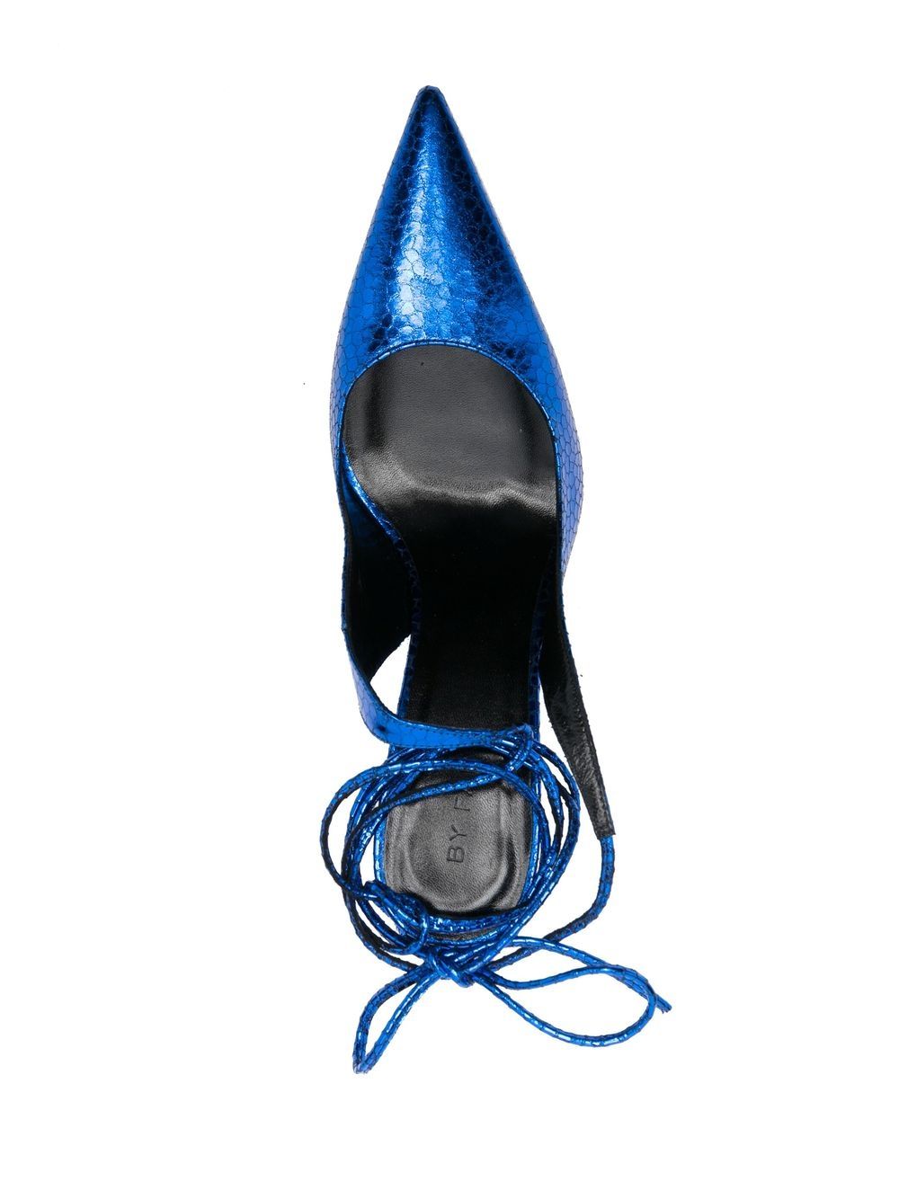 Shop By Far 110mm Wedge Pumps In Blue
