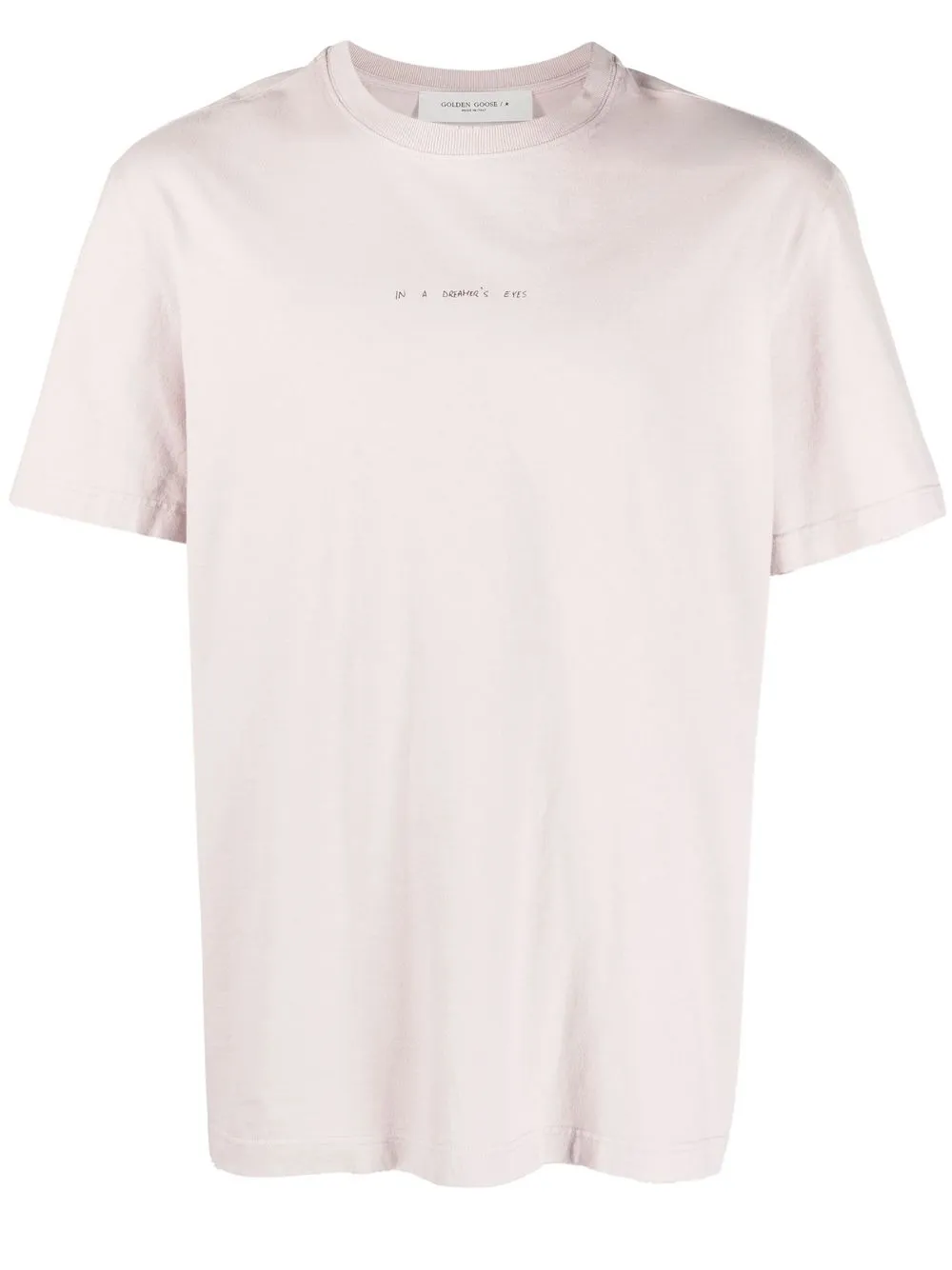 

Golden Goose slogan-print short-sleeved T-shirt - Pink