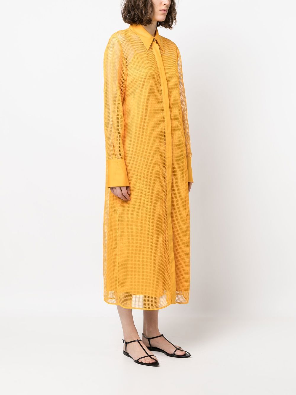 Erika Cavallini Mesh Shirt Dress Farfetch