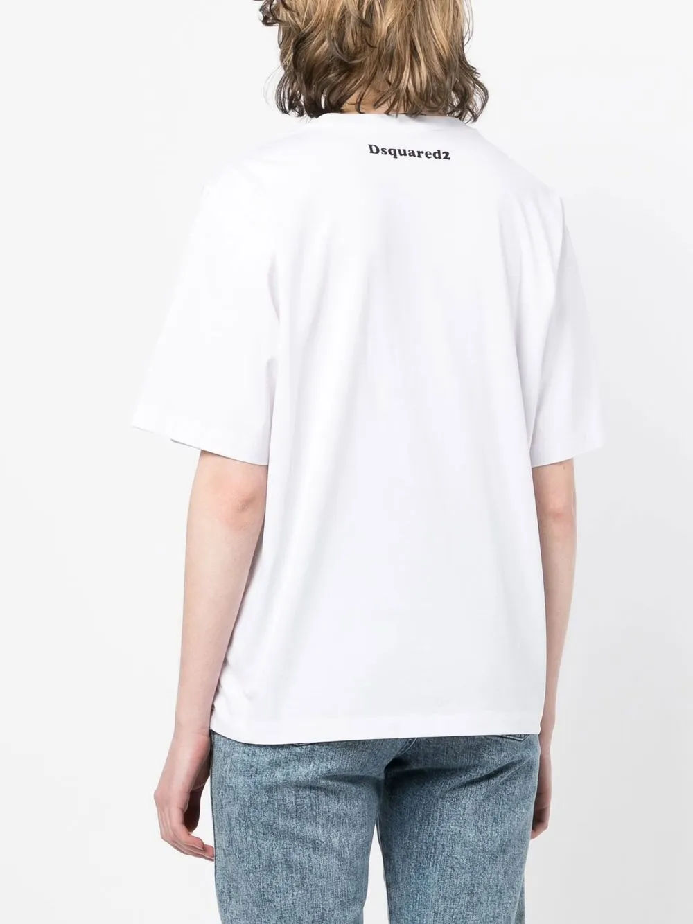 Shop Dsquared2 Graphic-print Short-sleeve T-shirt In Weiss