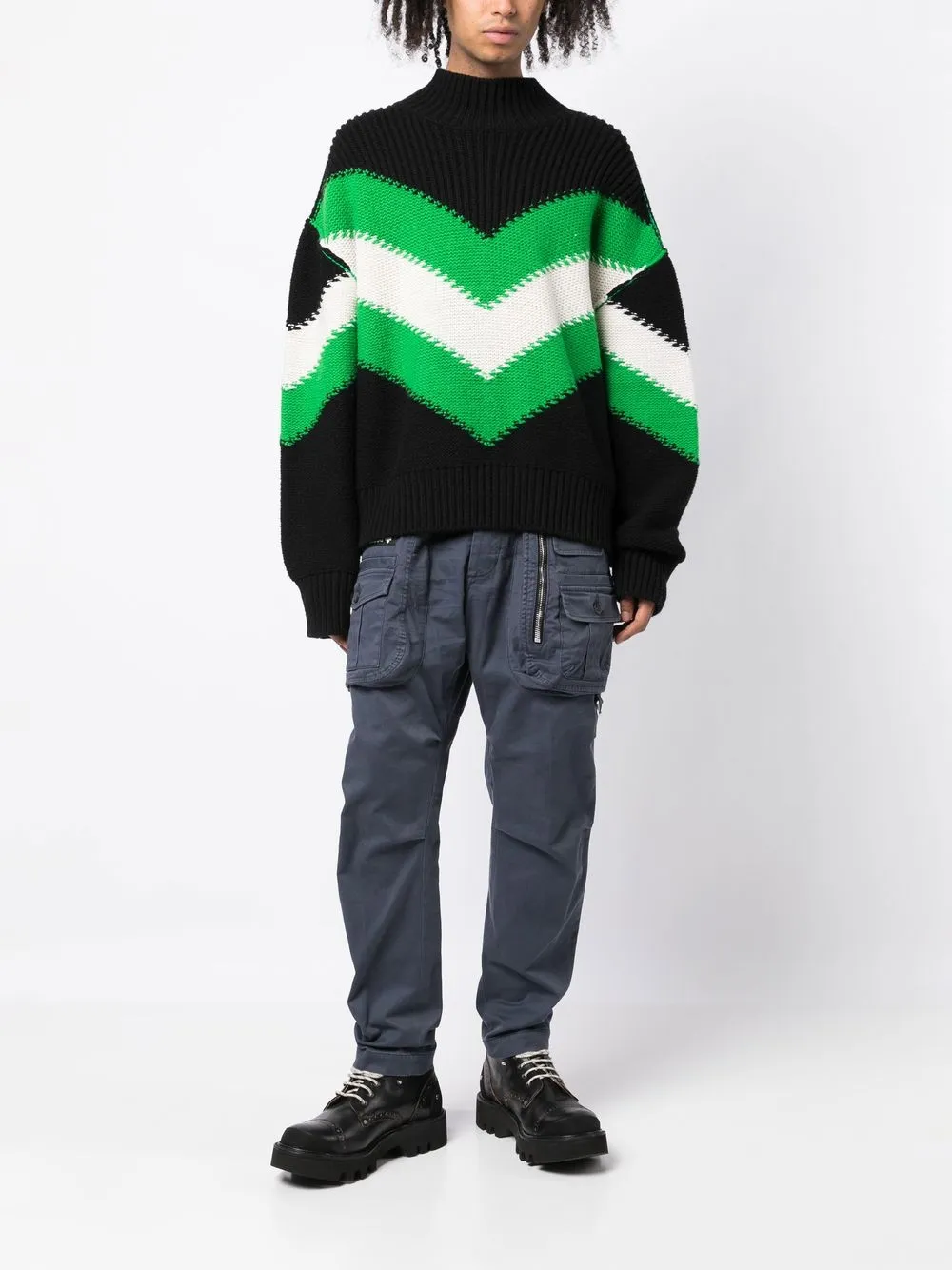 Dsquared2 Broek met logopatch - Blauw