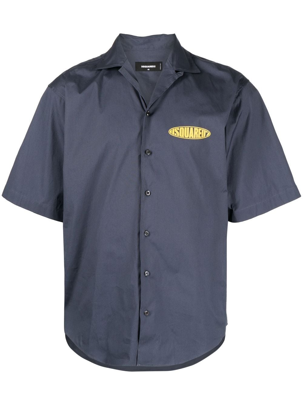 Dsquared2 Logo-print Short-sleeve Shirt In Blue