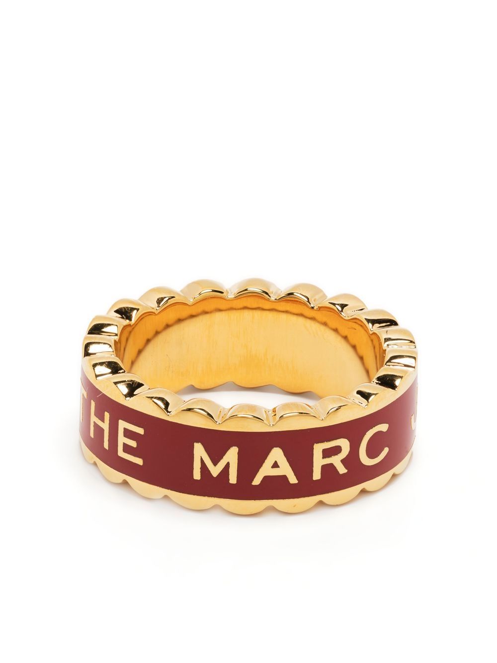 Marc Jacobs The Scallop Medallion Ring In Red