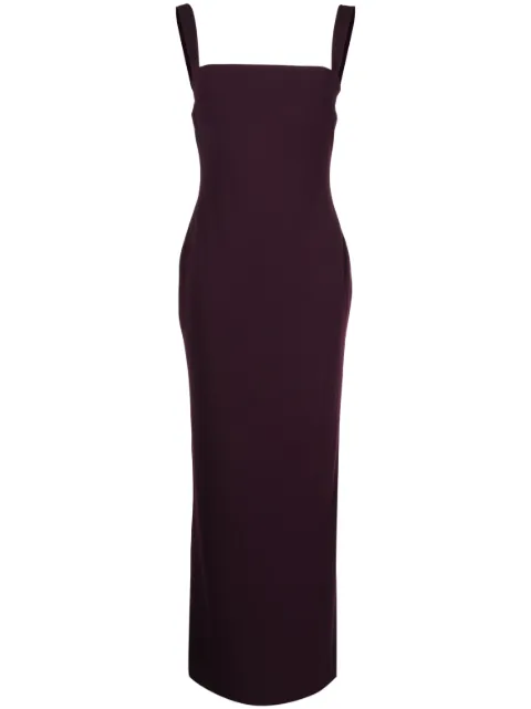 Solace London Joni square-neck sleeveless gown