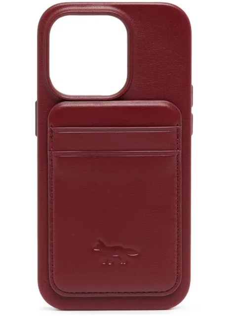 Maison Kitsuné embossed-logo iPhone 14 Pro case