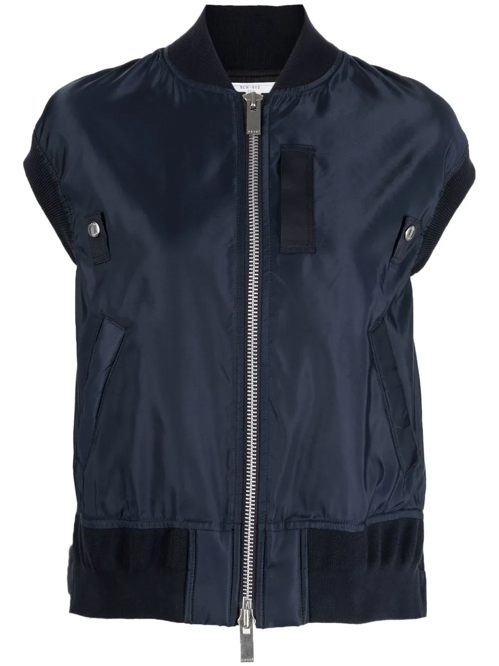 

sacai short-sleeved gilet - Blue