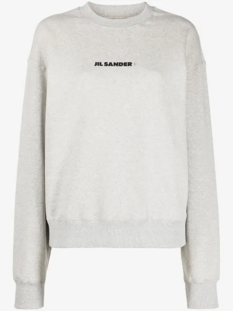Jil Sander logo-print cotton sweatshirt
