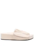 Jil Sander leather platform sandals - Neutrals