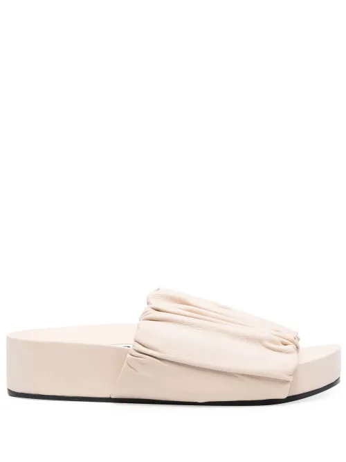Sandales en cuir à plateforme - Jil Sander - Modalova
