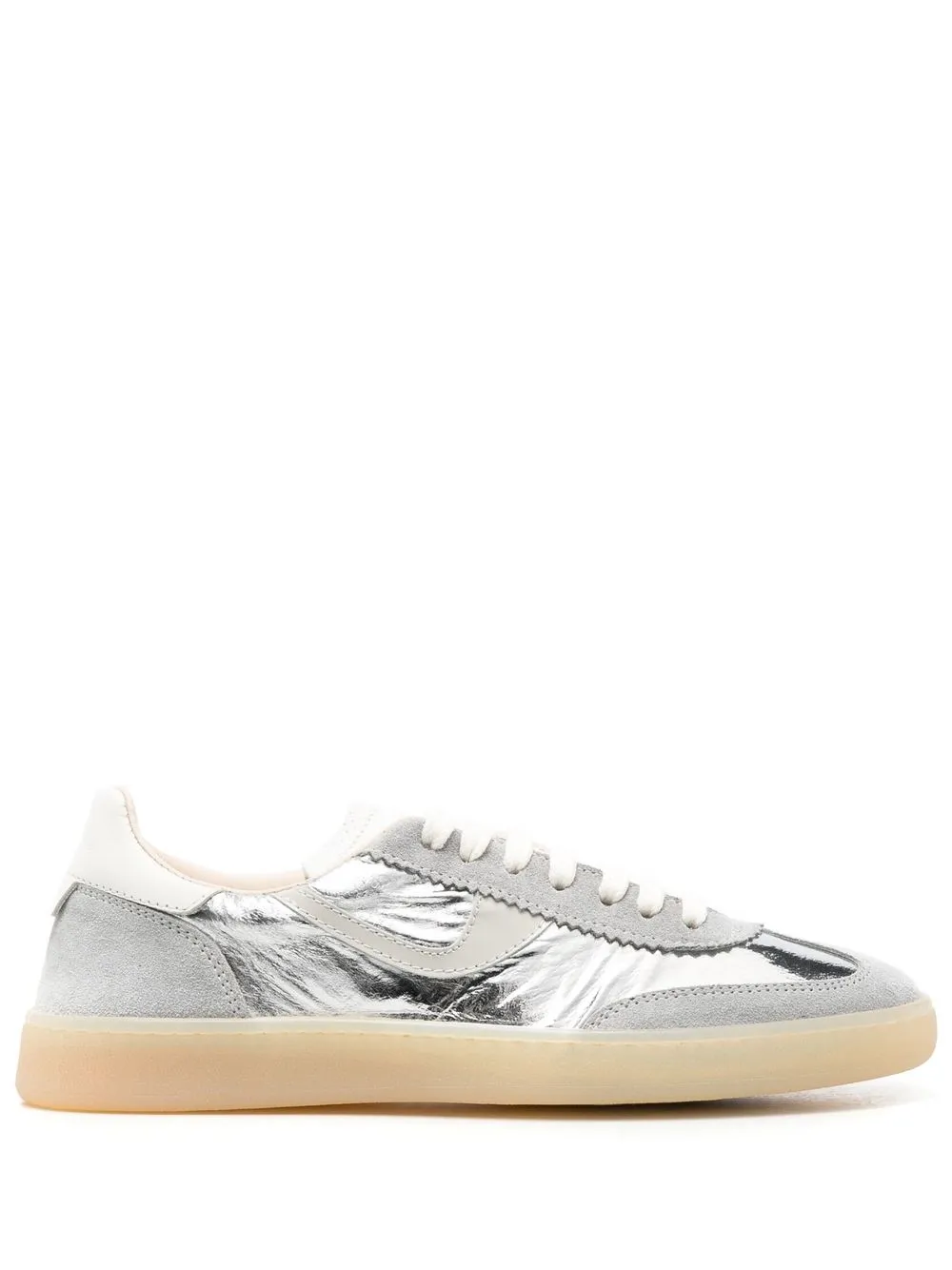 

Moma Allacciata metallic-effect sneakers - Grey