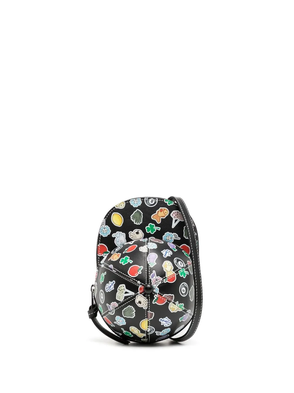 

JW Anderson graphic-print leather crossbody bag - Black
