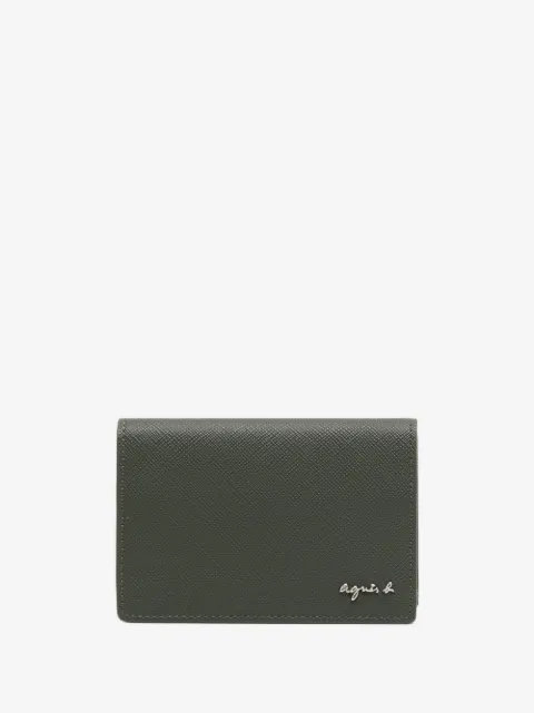 agnès b. bi-fold logo-plaque wallet