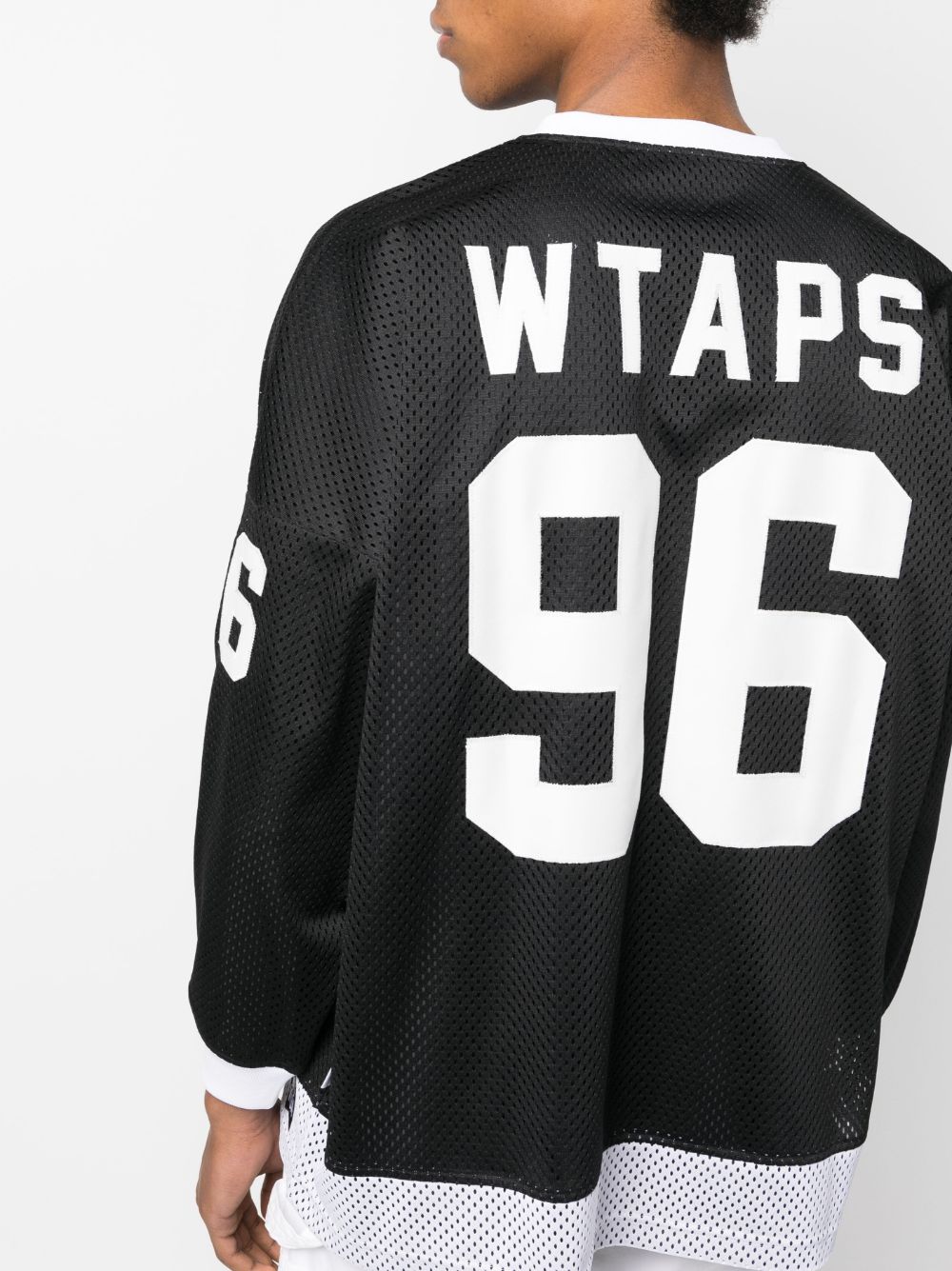 Shop Wtaps Graphic-print Long-sleeve Top In Black