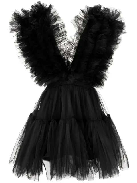 Alchemy x lia Aram tulle-trim mini dress 