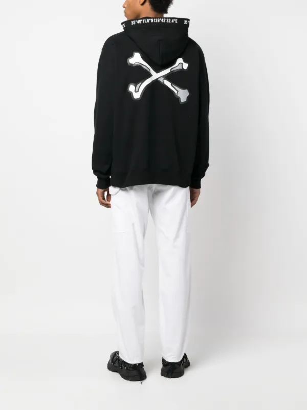 WTAPS logo-patch long-sleeve Hoodie - Farfetch