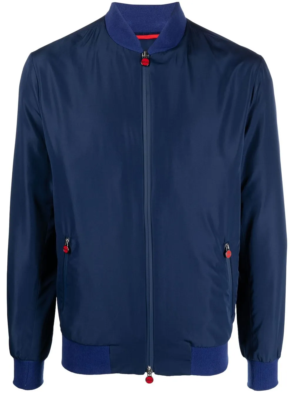 

Kiton zip front jacket - Blue