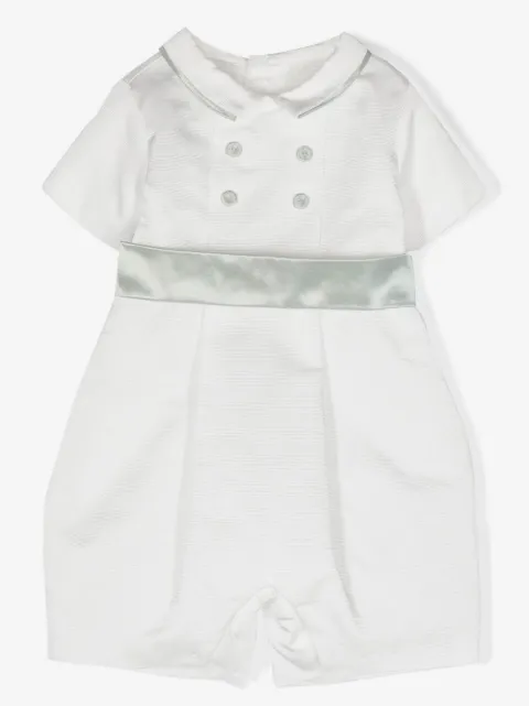 La Stupenderia bow-front short-sleeved romper