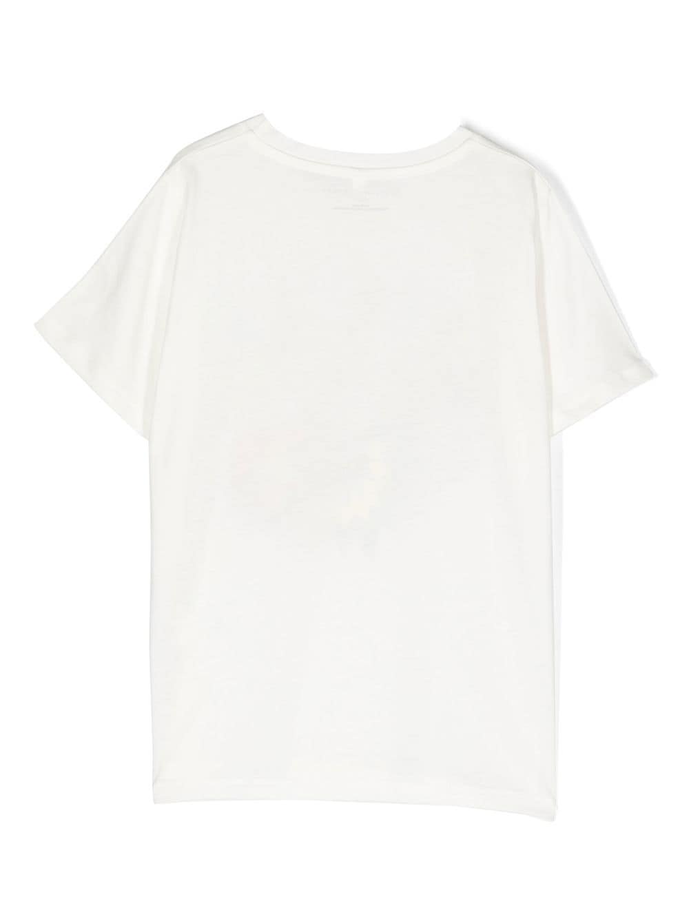 Shop Stella Mccartney Logo-print Short-sleeve T-shirt In Weiss