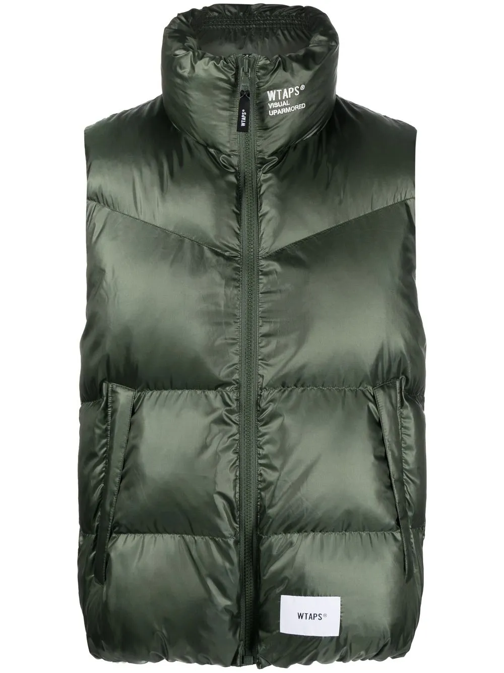 Wtaps High Neck Vest In Green