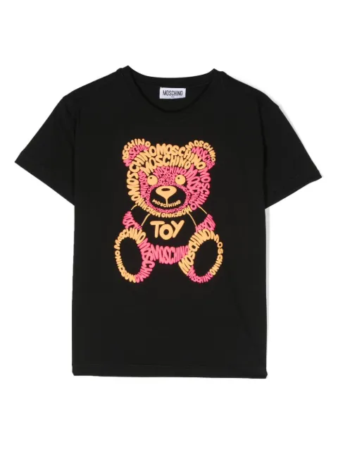 Moschino Kids Teddy Bear-logo short-sleeve T-shirt 