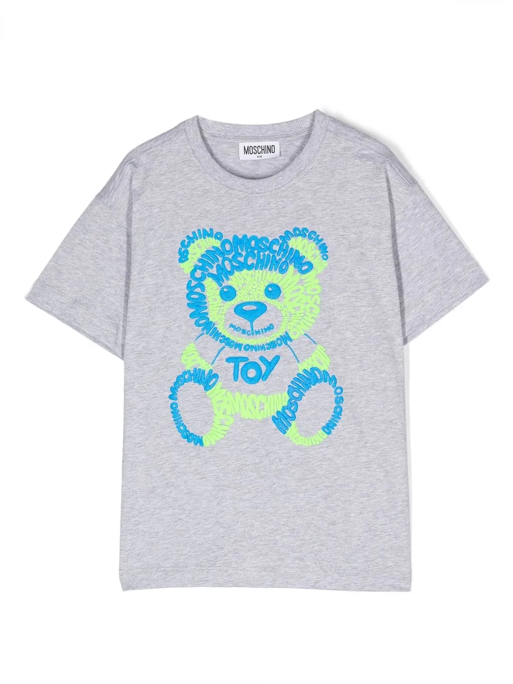 

Moschino Kids logo-print short-sleeve T-shirt - Grey