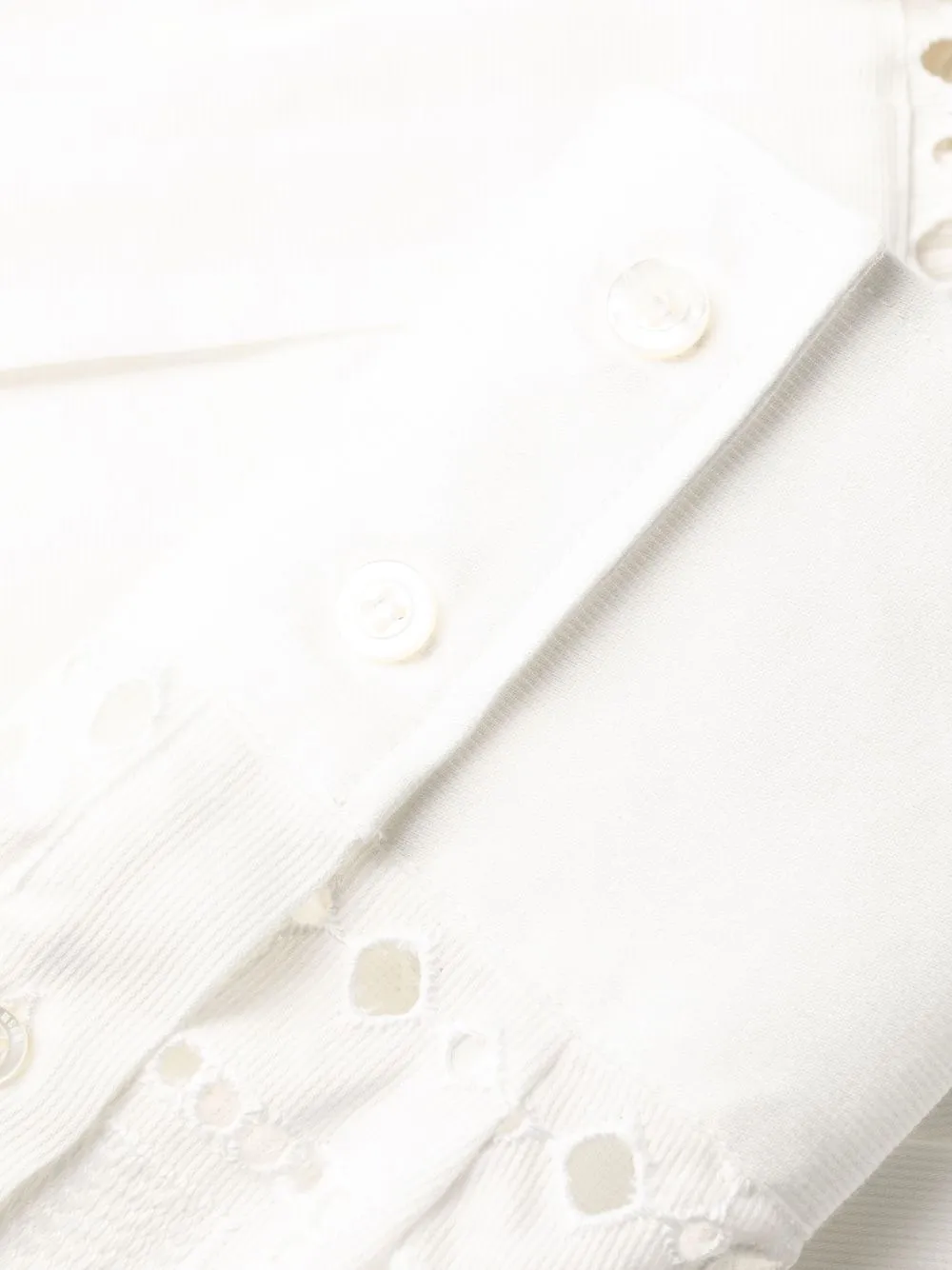 【送料&関税込】MSGM Broderie Mini Shirt Dress With Cut-out MSGM broderie-anglaise Cutout shirt-dress | White | FARFETCH