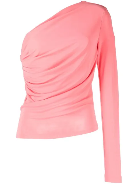 DSQUARED2 ruched one-sleeve T-shirt