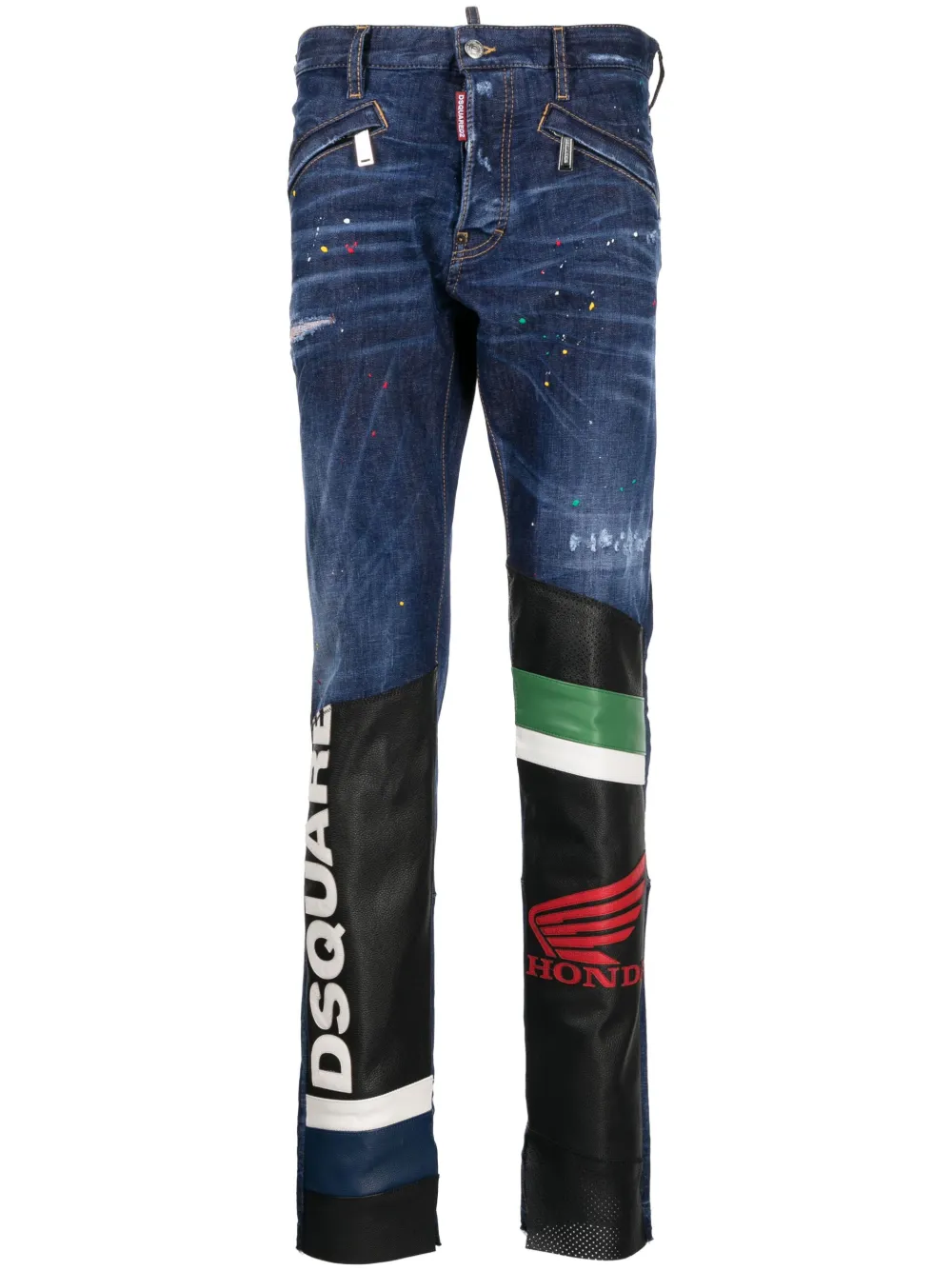 Dsquared2 Mid-rise Slim-cut Jeans In Blue