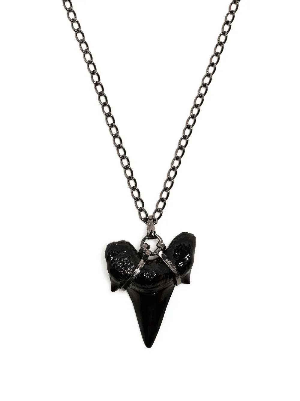 

Dsquared2 shark fin-pendant necklace - Black