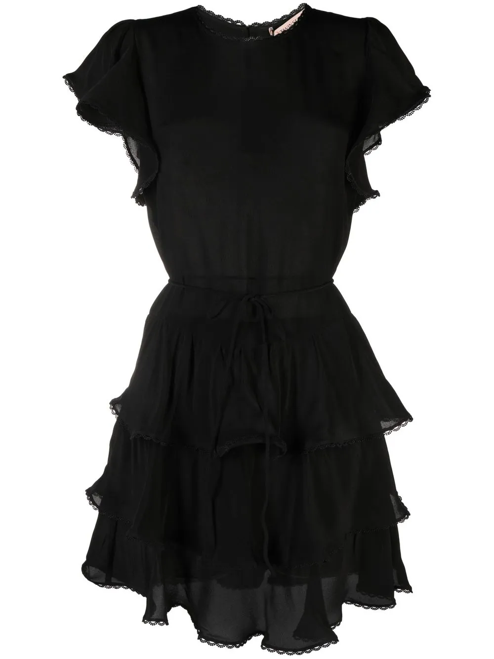 

TWINSET ruffled-design mini dress - Black