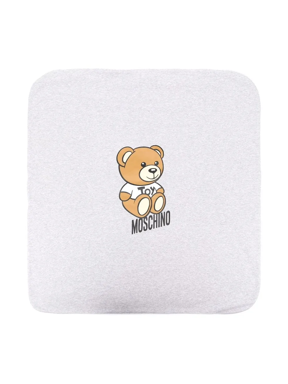 

Moschino Kids Teddy Bear-print blanket - Grey