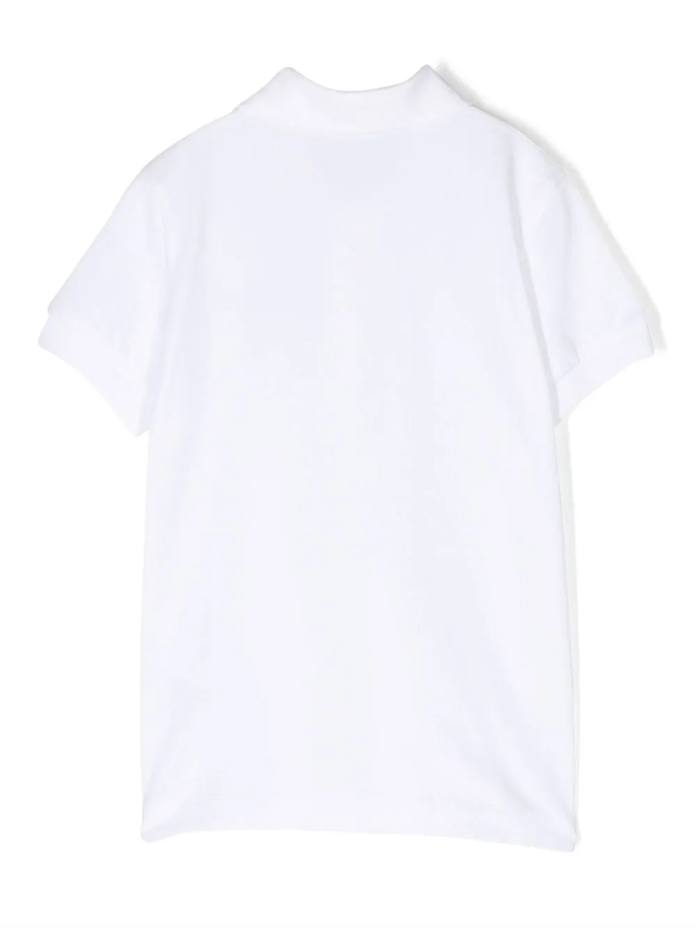 Moschino Kids smiley logo polo shirt - Wit