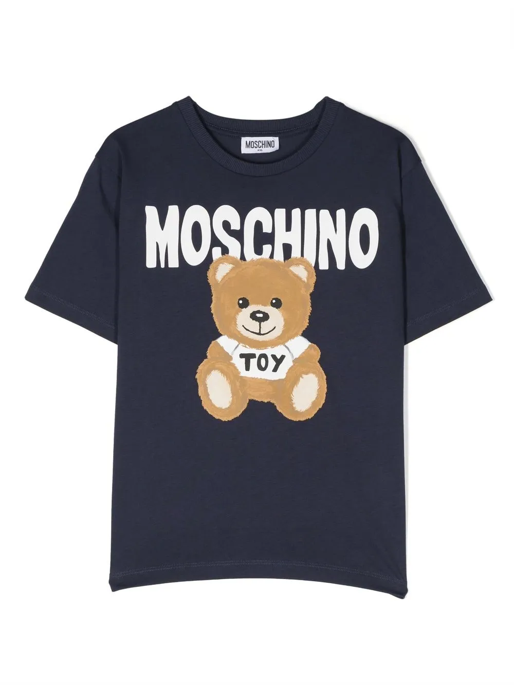 

Moschino Kids logo-print short-sleeve T-shirt - Blue