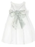 La Stupenderia bow-belted flared skirt - White