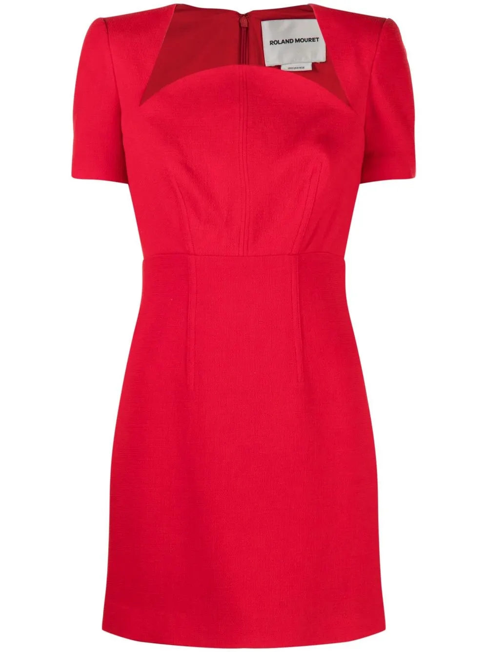 

Roland Mouret vestido corto de crepé - Rojo