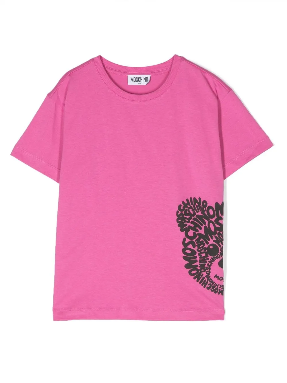 

Moschino Kids Teddy Bear logo-print T-shirt - Pink