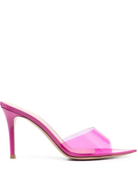 Gianvito Rossi Elle 85mm transparent mules