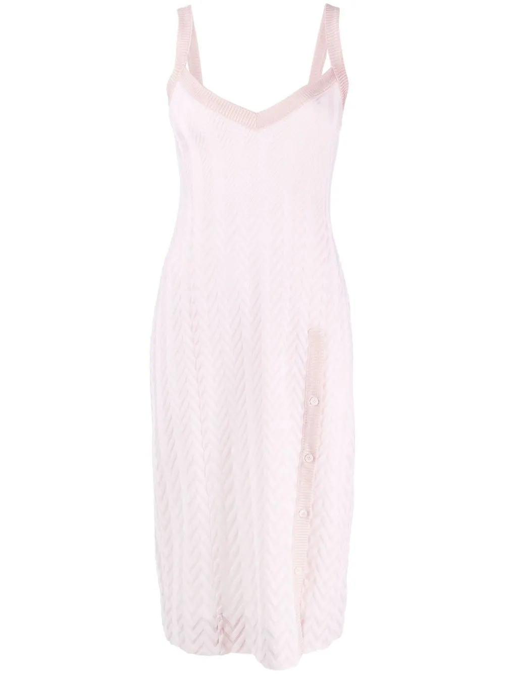 

Missoni V-neck midi dress - Pink