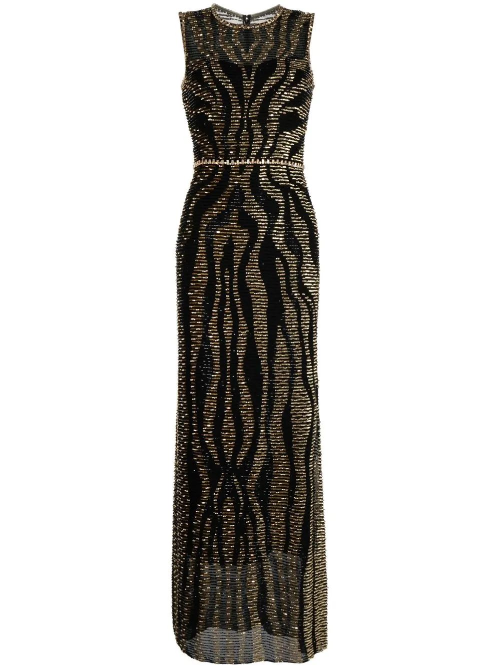 Jenny Packham Desert Star Floor-length Dress In Black