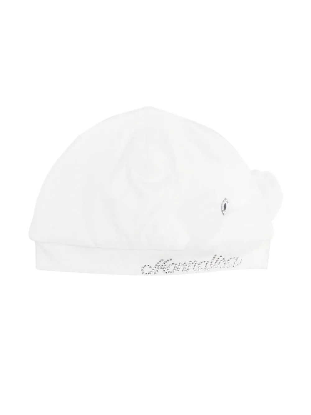 

Monnalisa gorro con detalles del logo - Blanco