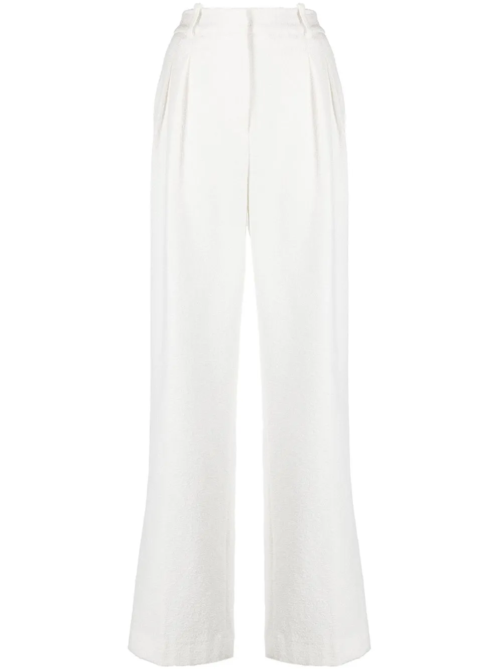 

Loulou Studio pleat-detail palazzo pants - White