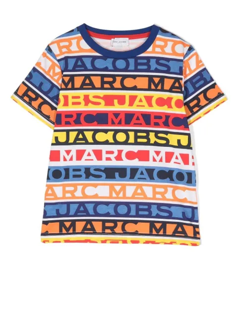 Marc Jacobs Kids logo-lettering striped T-shirt 
