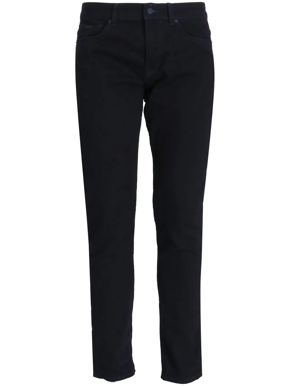 

BOSS cotton-stretch tapered-leg trousers - Black