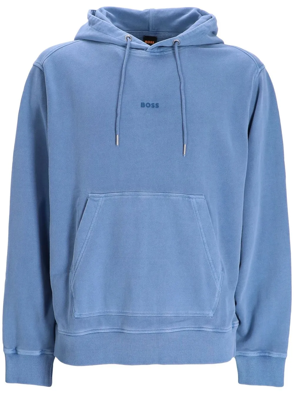 

BOSS hoodie con logo estampado - Azul